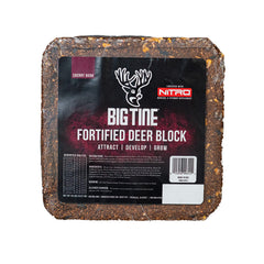 Big Tine Fortified Deer Block with Cherry Rush scent attracts deer at longer range