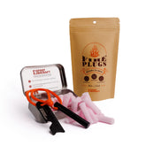 Bigfoot Bushcraft fire plugs 16-pack provide reliable campfire ignition on demand.