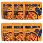 BIGHORN Mountain Food Bourbon BBQ Pulled Pork and Beans pouch for easy trail meals.