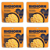 BIGHORN Mountain Food rich creamy pasta carbonara packaging shows convenient camping meal