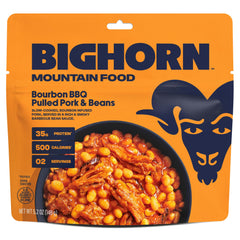 BIGHORN Mountain Food twelve-serving portion ready to share on campsite.