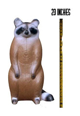 BIGSHOT Real Wild Raccoon 3D target—EZ-Pull foam for easy arrow removal.