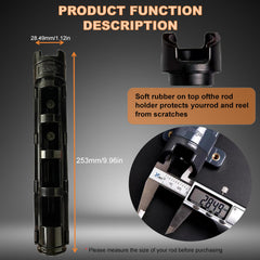 360-degree rotatable aluminum clamp for easy mounting