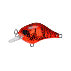 Bill Lewis GNAT micro-crankbait with red glitter craw finish, lifelike action for versatile shallow-water fishing