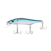 Bill Lewis Scope-Stik 120 chrome blue belly lure, ideal for long casts in freshwater and saltwater.
