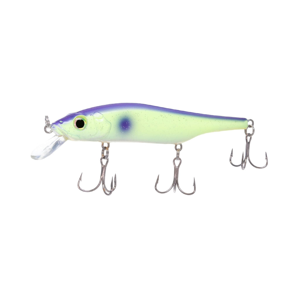 Bill Lewis Scope-Stik 120 floating jerkbait in action for versatile freshwater and saltwater targeting.