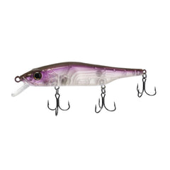 Bill Lewis Scope-Stik 120 sinking phantom purple lure image shows lifelike action for freshwater and saltwater