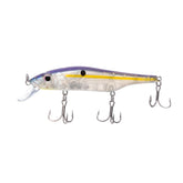 Bill Lewis Scope-Stik 120 suspending jerkbait shows lifelike flash for versatile water fishing