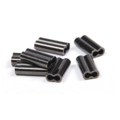 Billfisher double sleeves black crimp connectors for durable fishing setups.