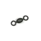 Billfisher stainless barrel swivels with black oxidized finish, durable and rust-resistant for versatile fishing setups.