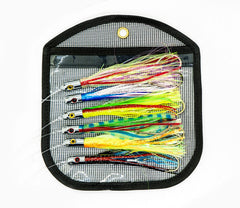 Bimini Lures Jet Head Octopus Skirts six-inch top view—durable offshore trolling lure.