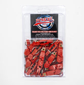 Bimini Lures Pro Snap Weights Red Clip pack with 25 corrosion-resistant clips for trolling.