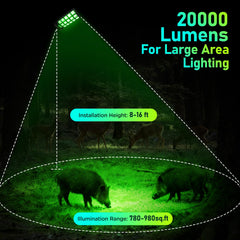 BINGLUX hog lights solar panel charging keeps your light ready in off-grid hunting setups.