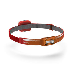 BioLite Dash 450 headlamp front view delivering bright 450-lumen beam for trail visibility