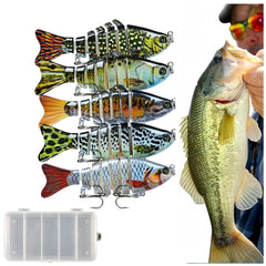 Biomimetic bait fish lure with realistic 3D swimming action