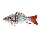 Bionic 4-inch lure with 3D eyes attracts bass and perch.
