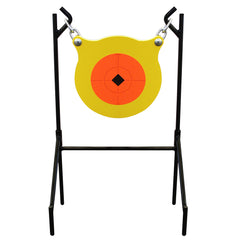 Front view of Birchwood Casey Boomslang AR500 gong target