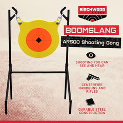 Boomslang gong with stand and hanging hardware setup