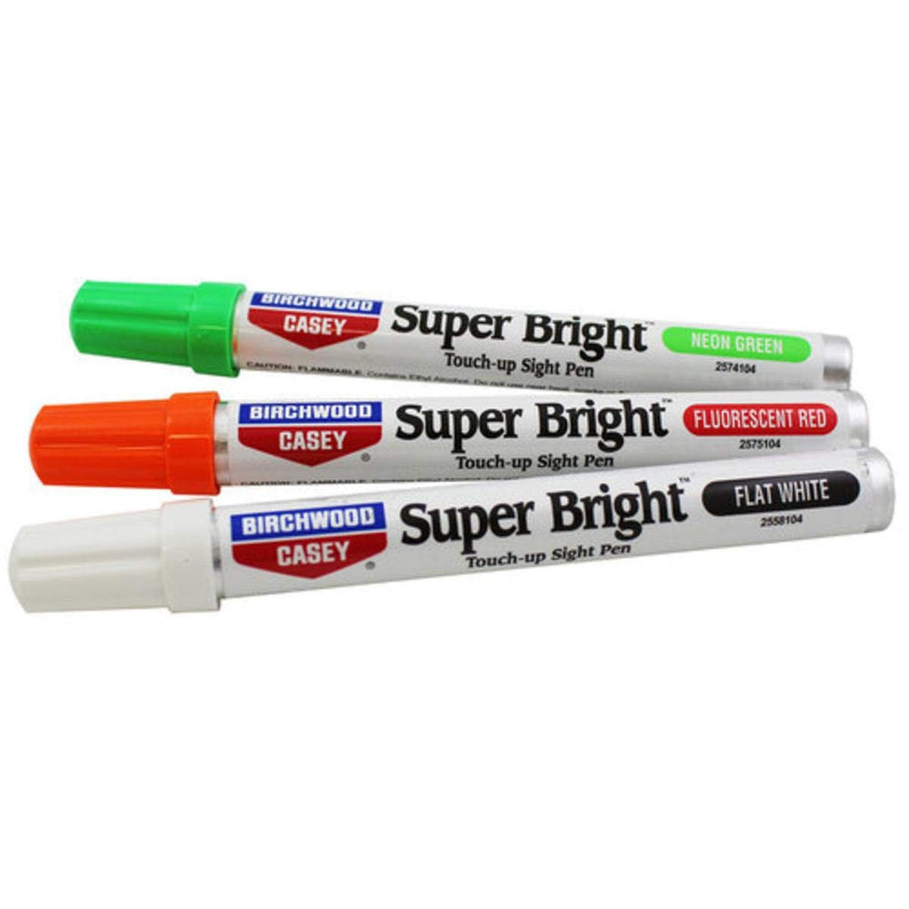 Birchwood Casey bright touch-up pen kit image showing Green, Red and White pens.