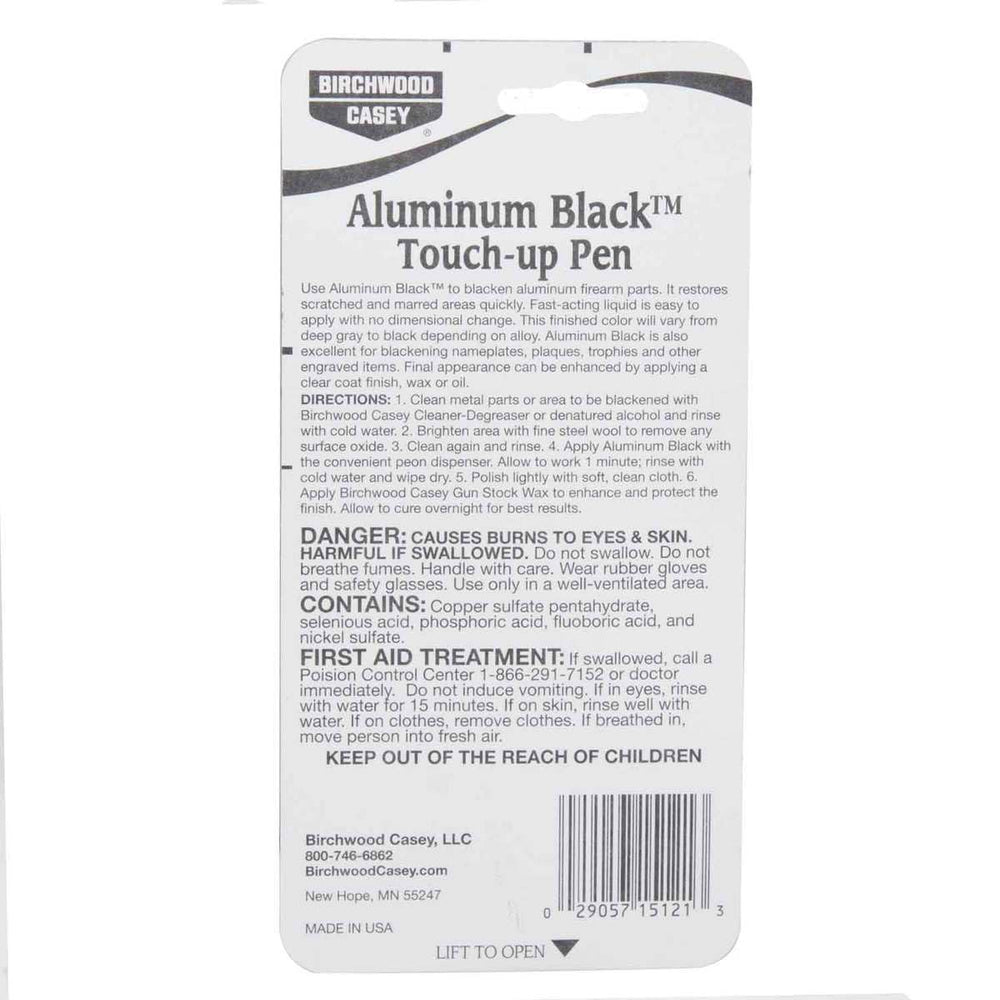 Birchwood Casey Aluminum Black touch-up pen product image.