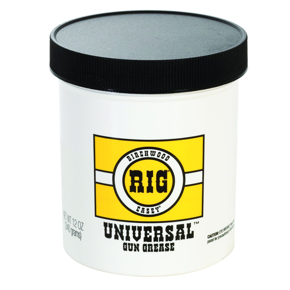 Birchwood Casey Rig Universal Gun Grease jar provides long-term rust protection for firearms