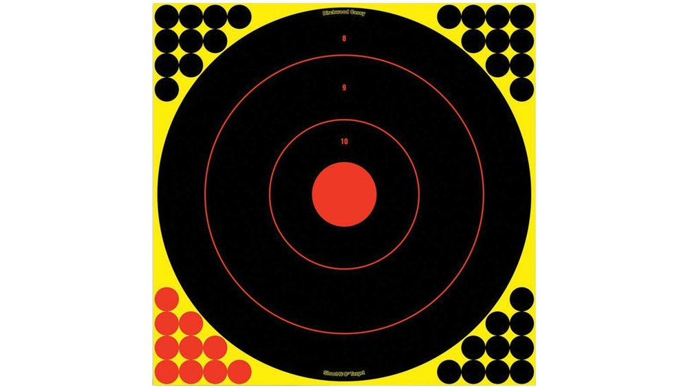 Birchwood Casey Shoot-N-C 17.25 bull's-eye target, 12 targets per package