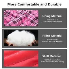 BISINNA draft-tube zipper area preventing cold air for cozy night under stars.