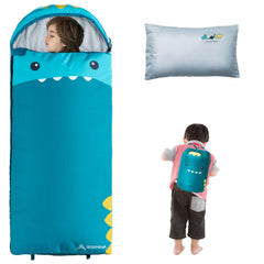 BISINNA kids sleeping bag pillow-inside-view shows cozy nap-ready setup for children