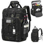 BISKLNDN cooler backpack front view showing 42-can capacity for picnics.