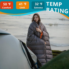 BISINNA 650 fill-down loft traps heat for comfortable warmth on cool nights.