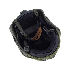 BisuGear 6B47 helmet cover Velcro detail highlights secure attachment.