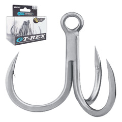 BKK GT-REX 7/0 treble hook point close-up, enhanced penetration for tough saltwater fish