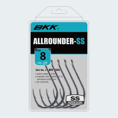 BKK Hooks Allrounder-SS 25-pack display with ready-to-use hooks for quick setups