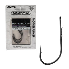BKK Motherflucker hook with Armor Point 2X wire for stronger bass tackle