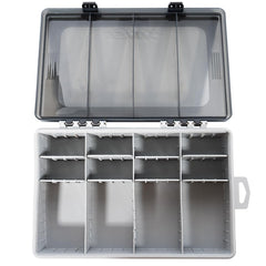 BKK OCD Tackle Storage Medium open tray demonstrates easy access to hooks and gear.