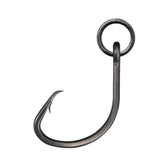 BKK Ringed MUTSU Circle Heavy-SS Hook #2 closeup shows saltwater-ready coating.