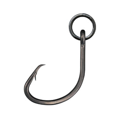 BKK Ringed MUTSU Circle Heavy-SS Hook #2 coating-gloss view highlights reduced friction.