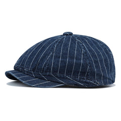 Close-up of eight-panel stitching on BL63 Blue cap