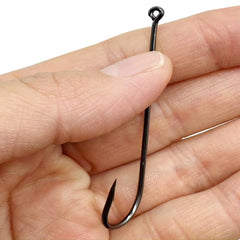 High carbon steel hooks with black nickel coating for strength and corrosion resistance