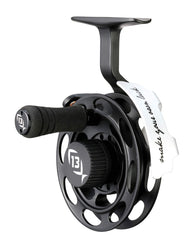 13 FISHING Black Betty Inline Ice Fishing Reel BB2015 - front view