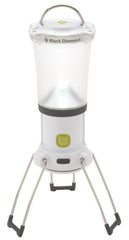 Black Diamond Apollo Lantern Ultra White on table delivering even illumination for camp tasks