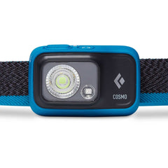 Black Diamond Cosmo 350 headlamp with red-light mode for night vision tasks.