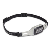 BLACK DIAMOND Deploy 325 headlamp on forehead fit closeup for hands-free nighttime visibility.