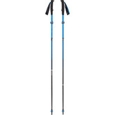 Black Diamond Distance Carbon FLZ trekking poles folded for compact carry, ideal for fastpacking.