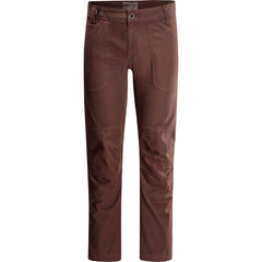 Black Diamond Dogma pants front view, ideal for climbing and trekking durability.