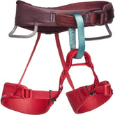 Black Diamond Momentum Harness front view with secure, comfortable gym climb fit.