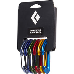 Black Diamond MiniWire Rackpack ultralight carabiners for fast gear ID and streamlined racking