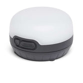 Black Diamond Moji lantern emits 300 lumens for tent illumination and camp comfort.