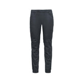 BLACK DIAMOND Notion pants front view in charcoal for climbing comfort