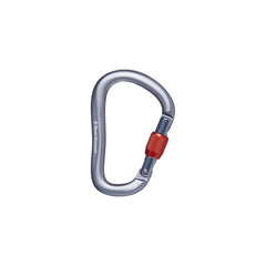 Black Diamond RockLock screwgate carabiner with keylock nose for snag-free belaying and clipping